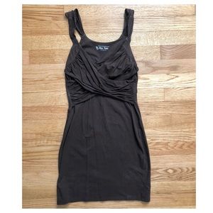Brown fitted dress